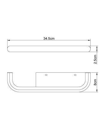 ***OFER/DES*** TENERIFE * ESTANTERIA BLANCA LED 8W 3000K + USB